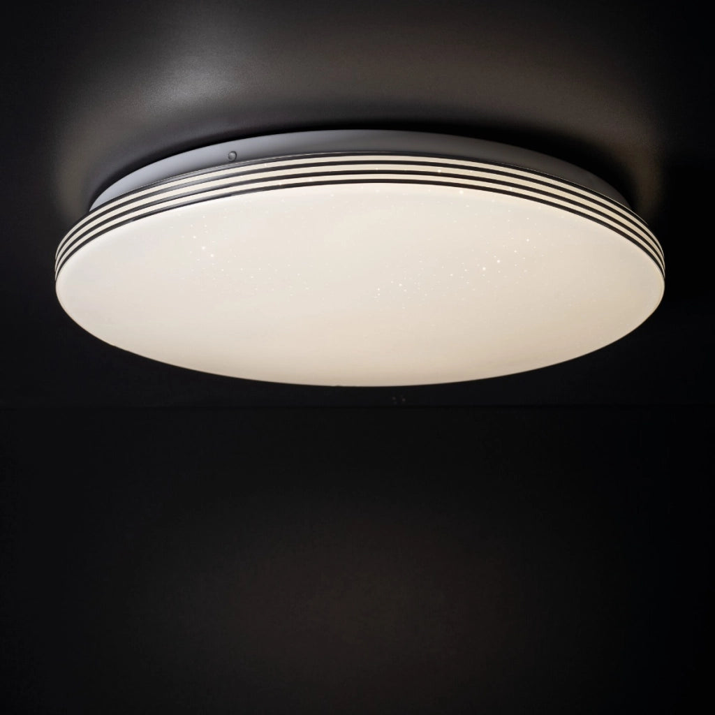 Plafoniera LED moderna effetto stelle 38cm 17,5W bianca