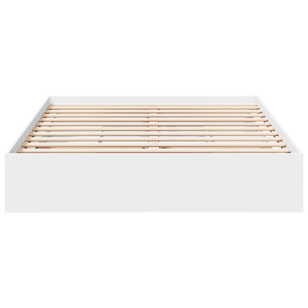 Giroletto con Cassetti Bianco 150x200 cm in Legno Multistrato