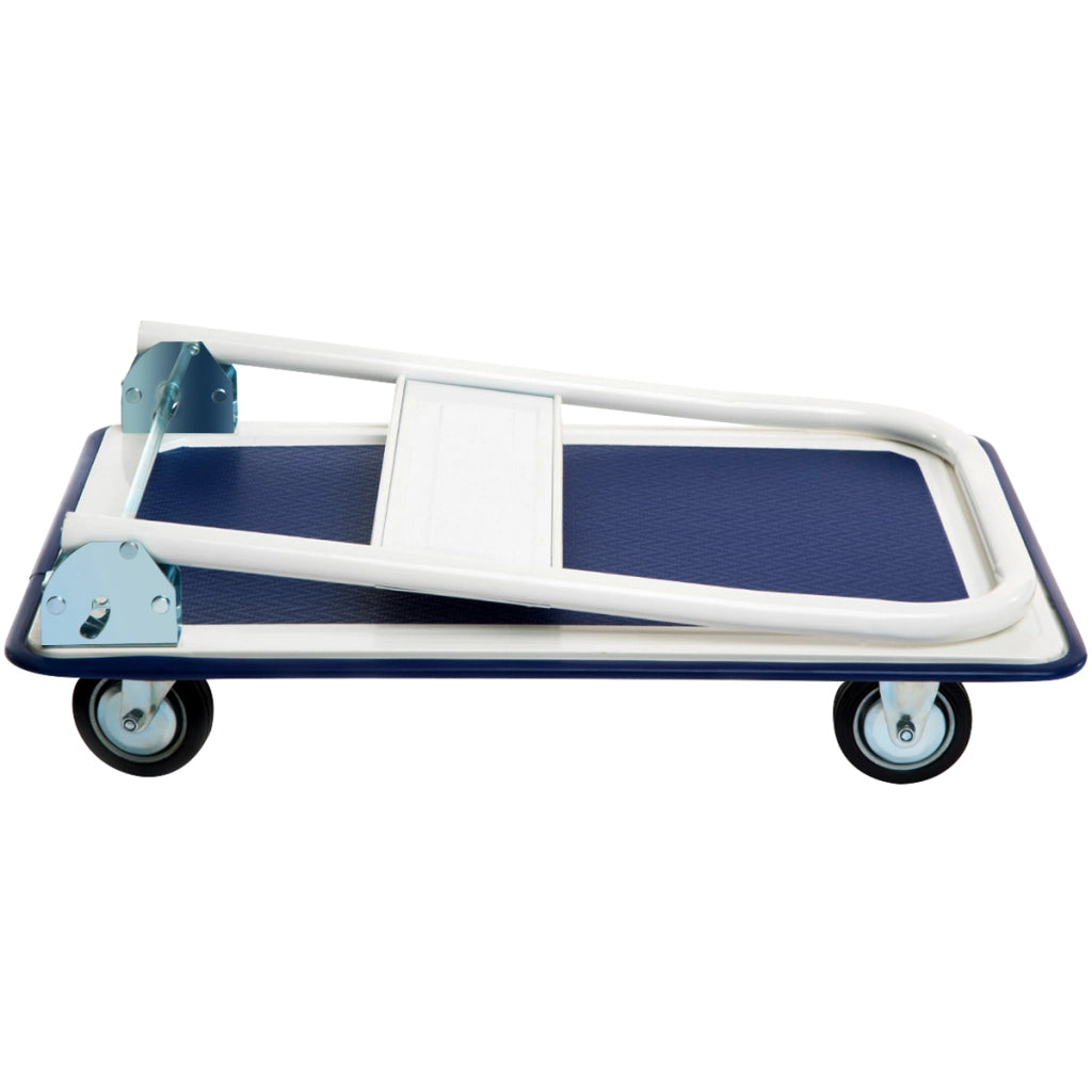 Carrello pieghevole per trasporto carrellino pianale mobile per carico, Carrello pieghevole capacit¨¤ di peso 150 kg Blu-Deposito utensili Tool
