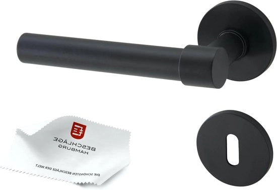 Cerniere rotonde per porte interne - nero opaco - Ø 53 x 6 mm