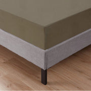 Lenzuolo Sotto Con Angoli Elastici 100% Puro Cotone  Tortora - Una piazza e mezza