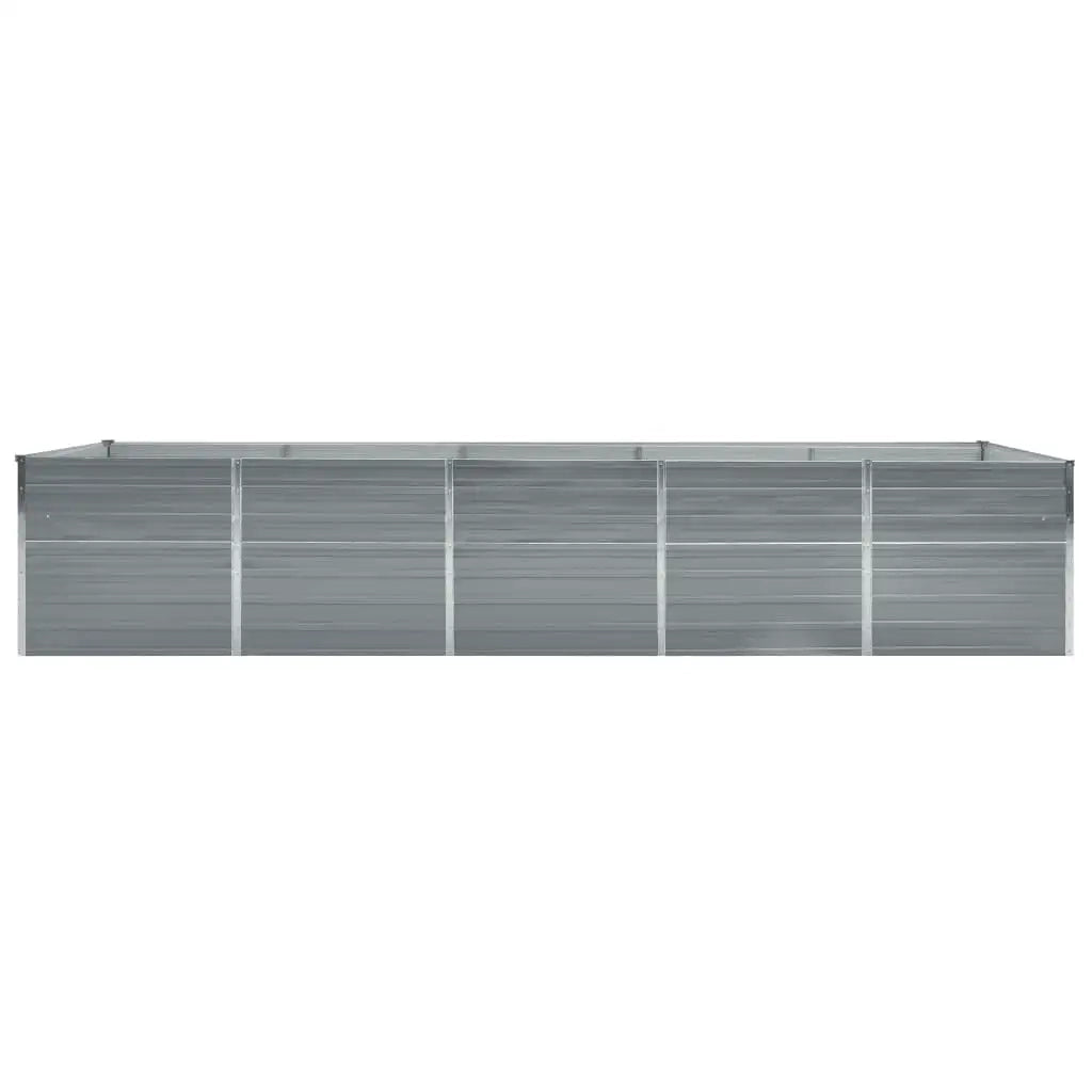 Letto Rialzato in Acciaio Zincato 400x80x77 cm Grigio cod mxl 53659