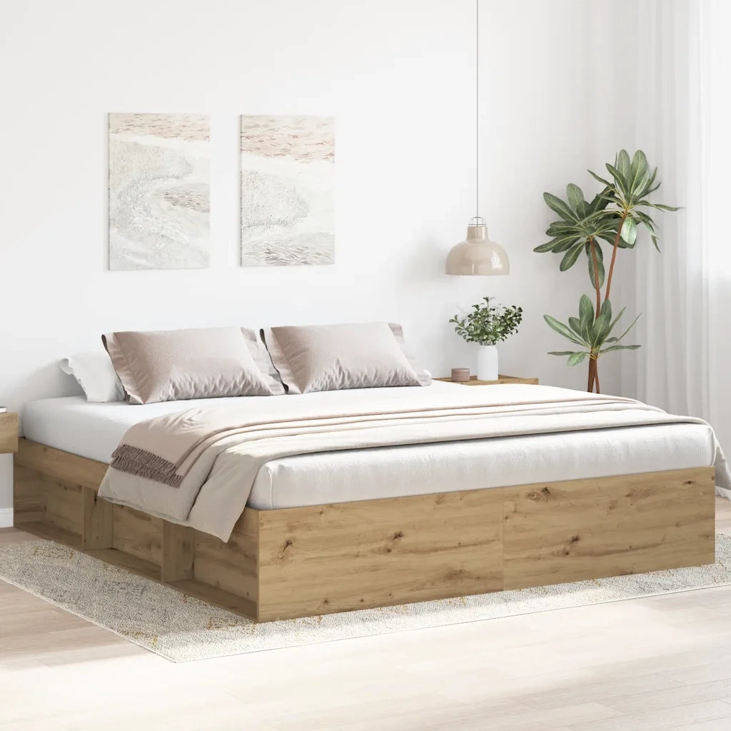 Giroletto senza Materasso Rovere Artigianale 180x200 cm 3328862