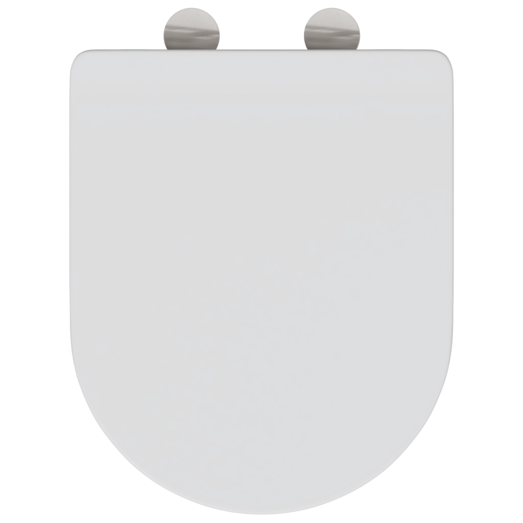 Sedile per Toilette con Chiusura Rapida e Soft Close in Duroplast Bianco
