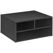 Scrivania con Ripiani per Stampante ¨C zephmum ¨C Nero 47x40x22.5 cm