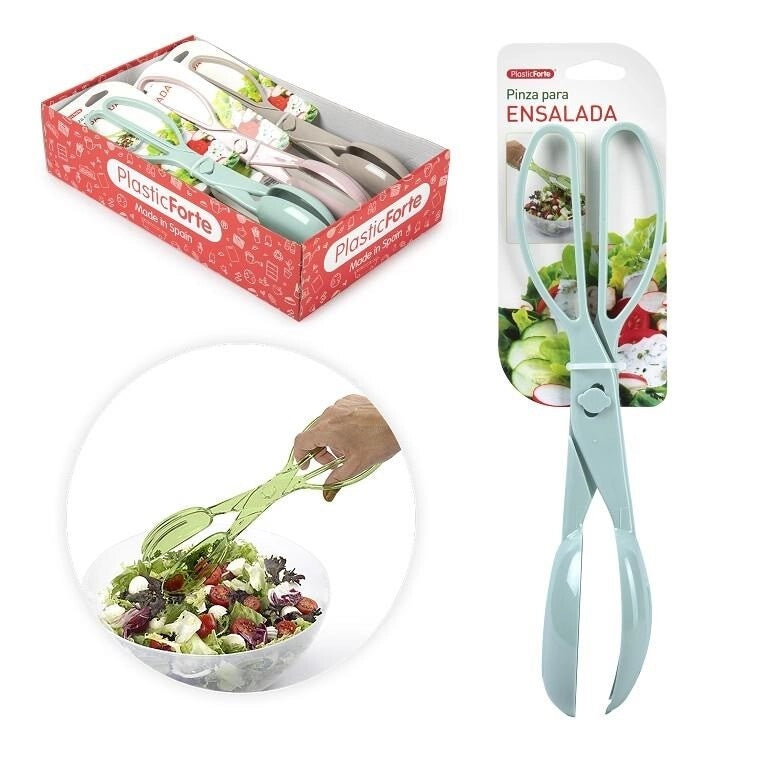 1 Pezzo Pinza da Tavola per Insalata Multiuso in Plastica 4 Colori