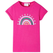 Maglietta da Bambina Rosa Scuro 128cod mxl 85462