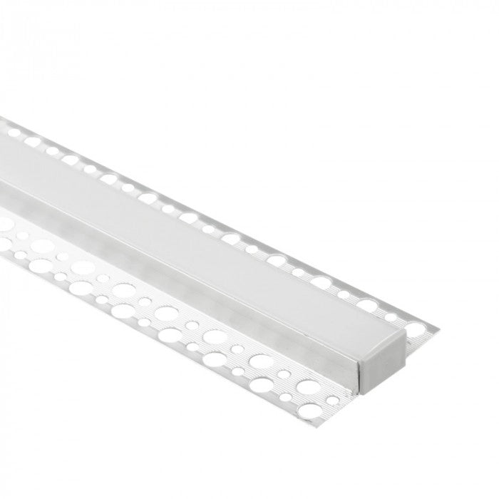 Profilo LED GNS01 a vista anodizzato diffusore opale 2m Ecolight