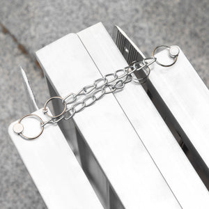 Rampa Pieghevole per Sedia a Rotelle 183x73.5 cm con Rivestimento Antiscivolo e Bordi di Sicurezza in Alluminio Nero