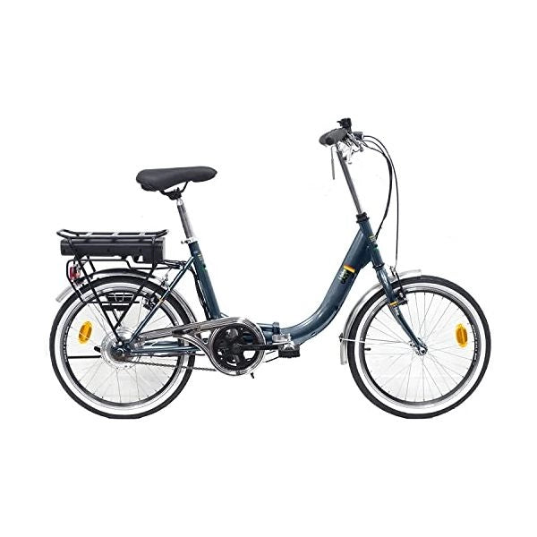 I-bike fold bicicletta elettrica a pedalata assistita pieghevole adulto taglia unica unisex verde
