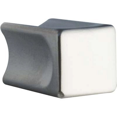 POMOLO ZAMA QUADRO 2388 METALSTYLE - CROMO OPACO MM 10X10- 10 pezzi