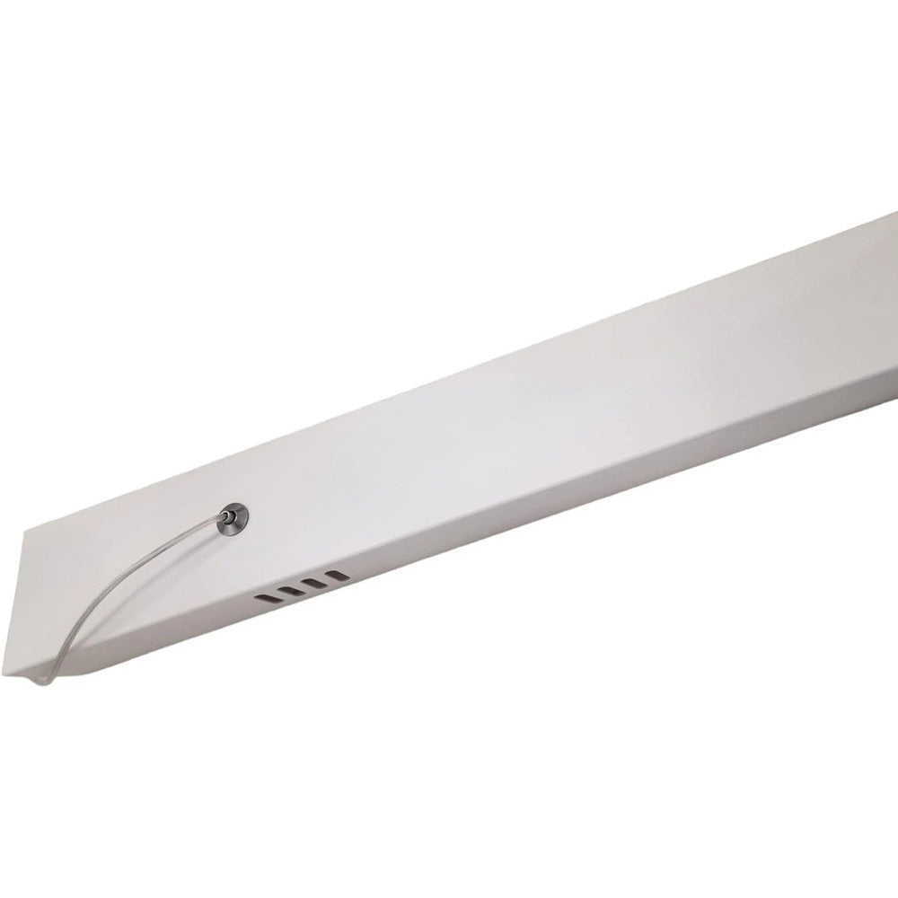 Trade Shop - Lampadario A Sospensione Led 65w Bianco Spirale Ondulato Luce 4000k Vortice Orizzontale 32422 -