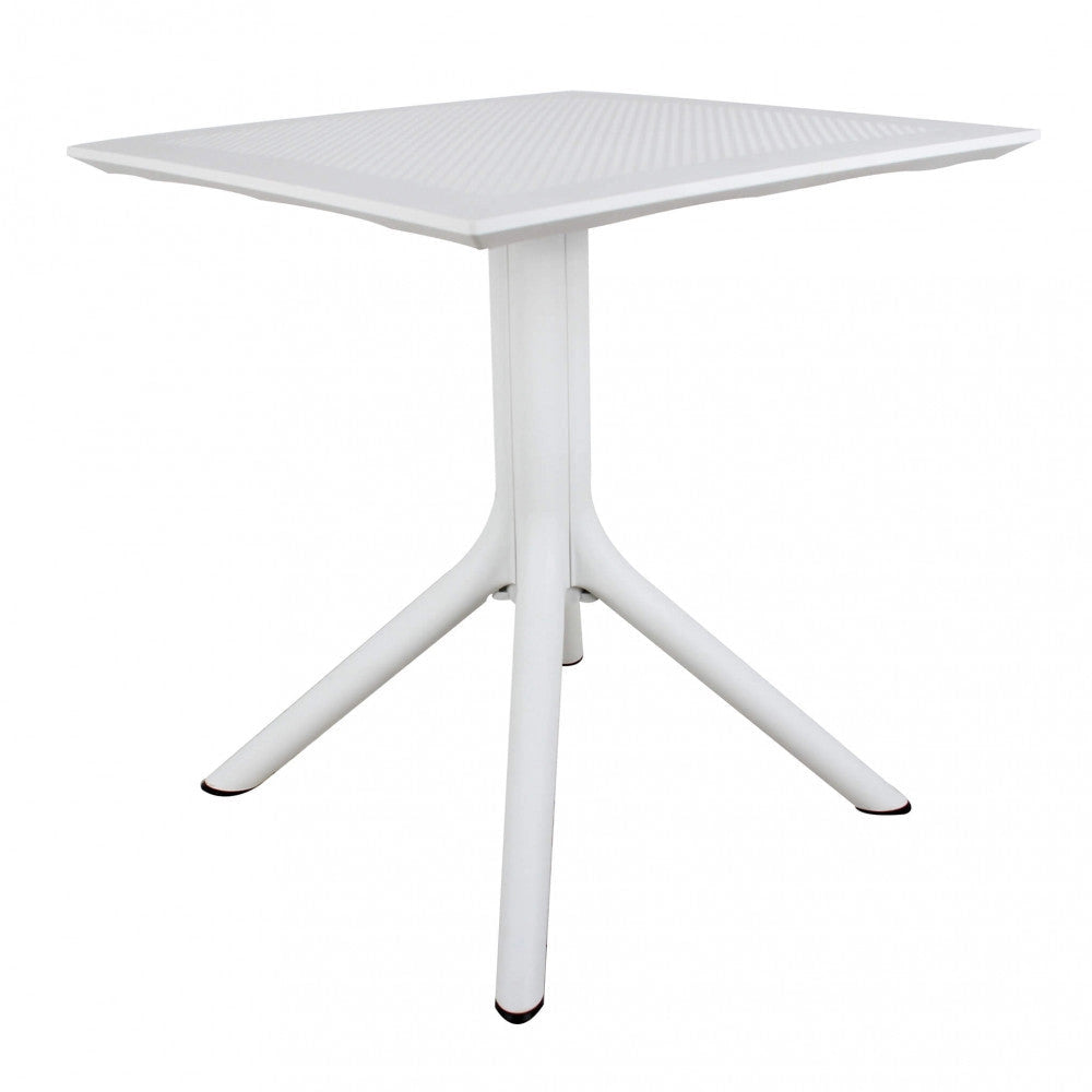 Tavolo Jarvis 70x70x75 h cm in Polipropilene Bianco
