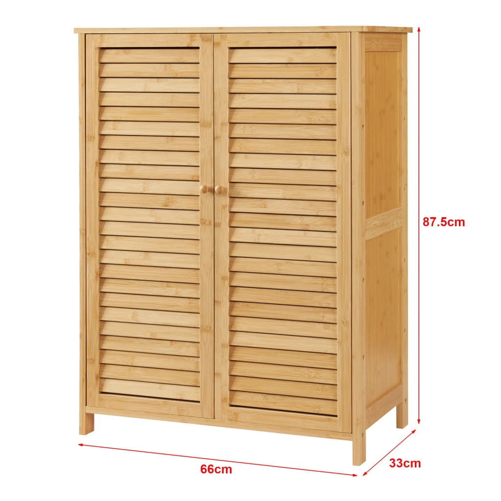 Scarpiera in bambù 88 x 66 x 33 cm naturale 03_0007661