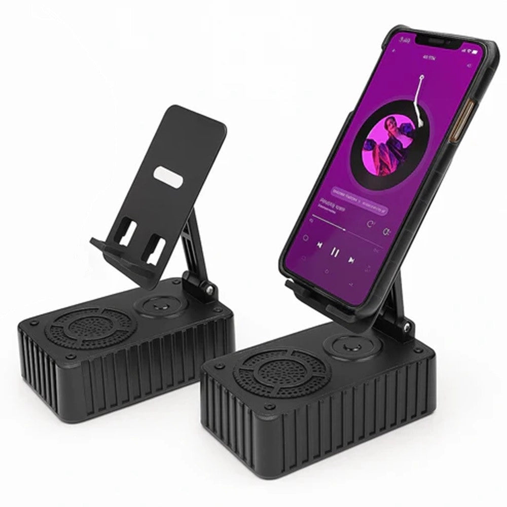 Trade Shop - Supporto Per Cellulare Con Altoparlante Wireless Portatile Regolabile Scrivania Kms-z513 -