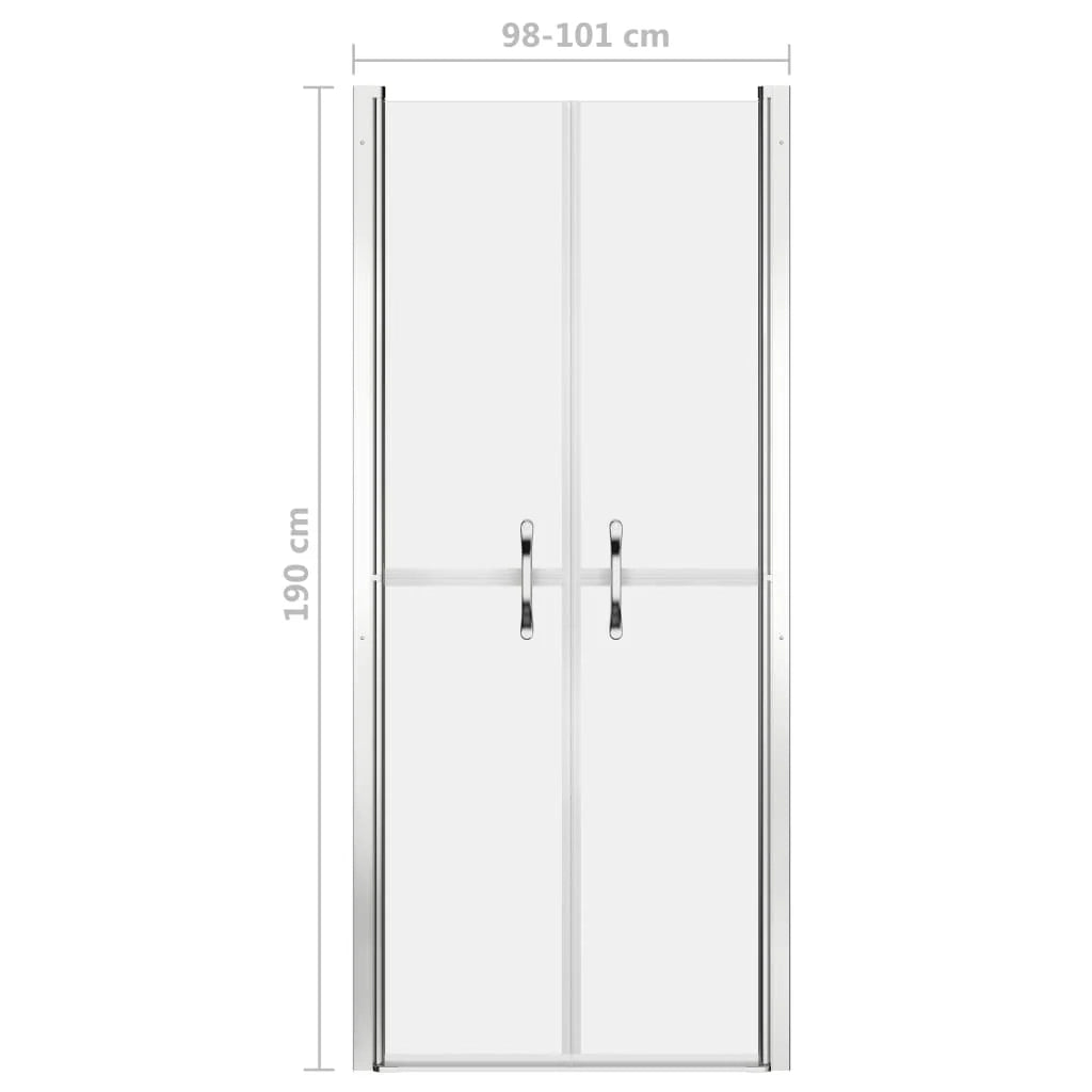 Porta doccia per bagno WC cabina doccia interno casa ESG 101x190 cm satinato 02_0002004