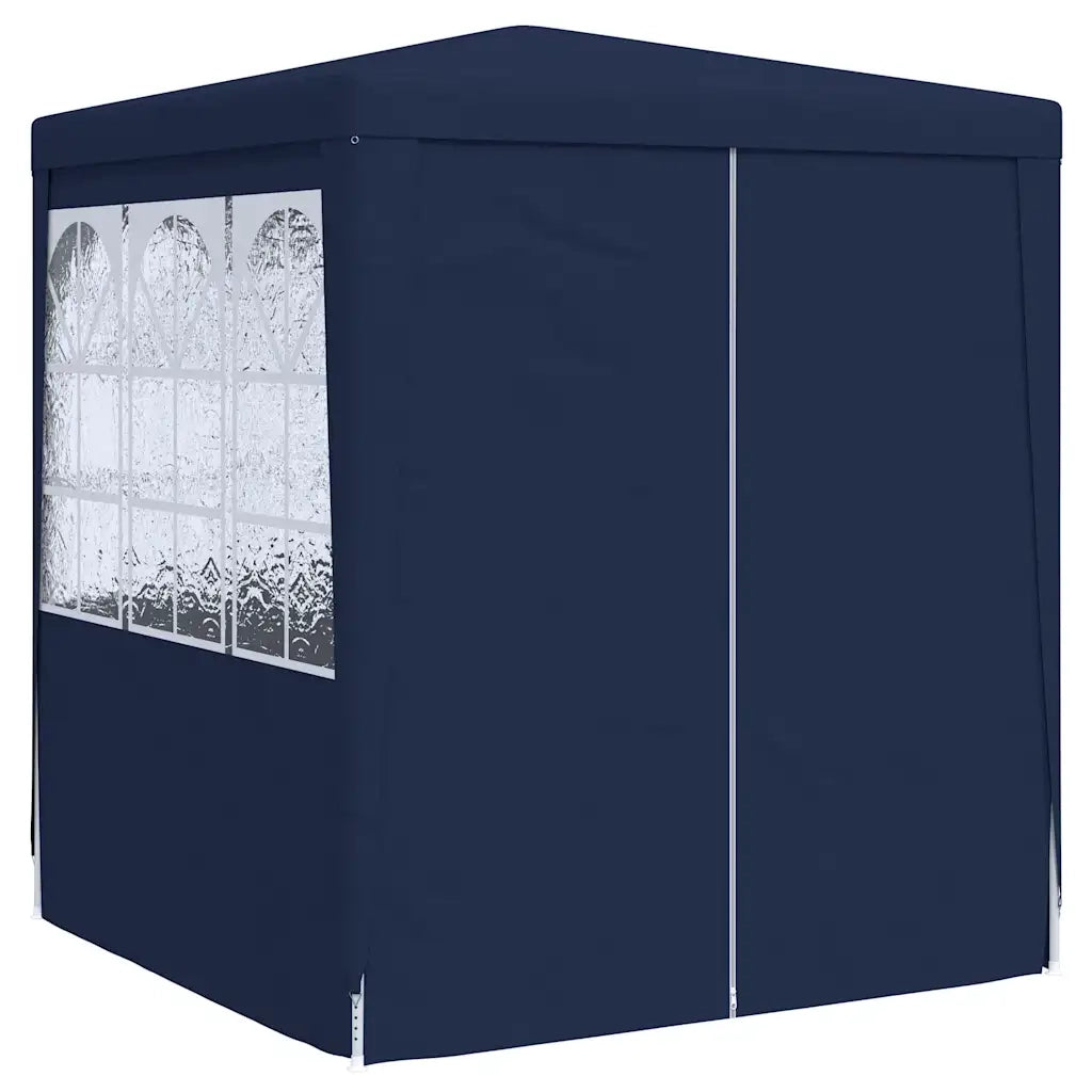 Gazebo Professionale con Pareti 2x2 m Blu 90 g/m² 48517