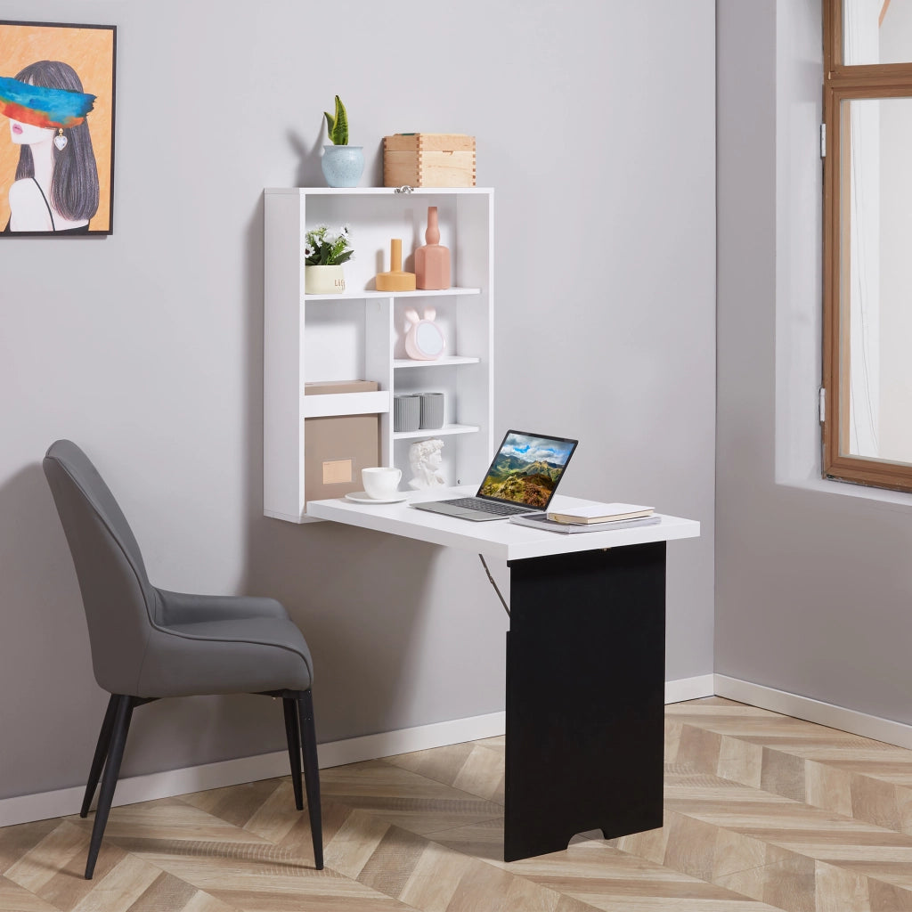 Tavolo a muro pieghevole ¨C Minimal ¨C Bianco MDF