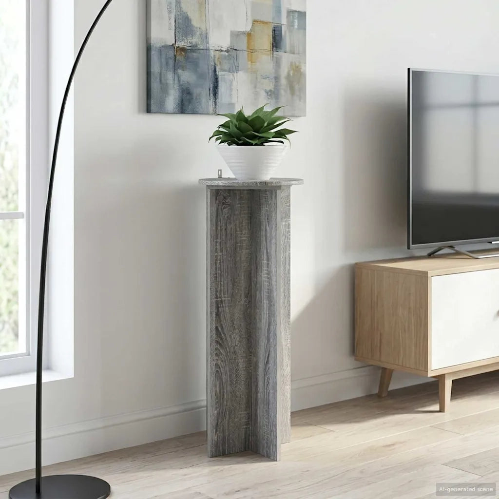 Supporto per piante 2 pcs Grigio Sonoma Ø40 x 100 cm 899696