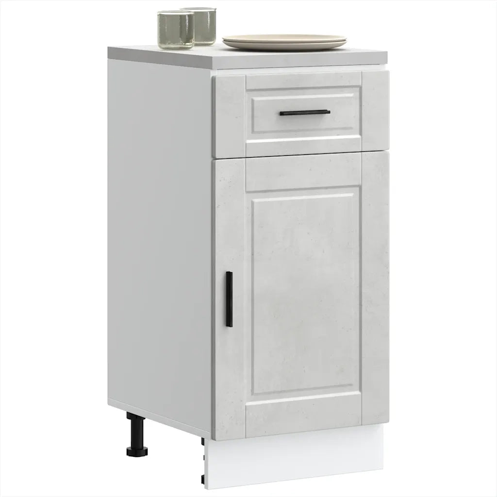 vidaXL Base da Cucina Porto Grigio Cemento in Legno Multistrato