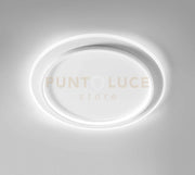 DHARMA P/S PLAFONIERA LED 5554LM 3000K 65W IP20 COLORE BIANCO D.70CM