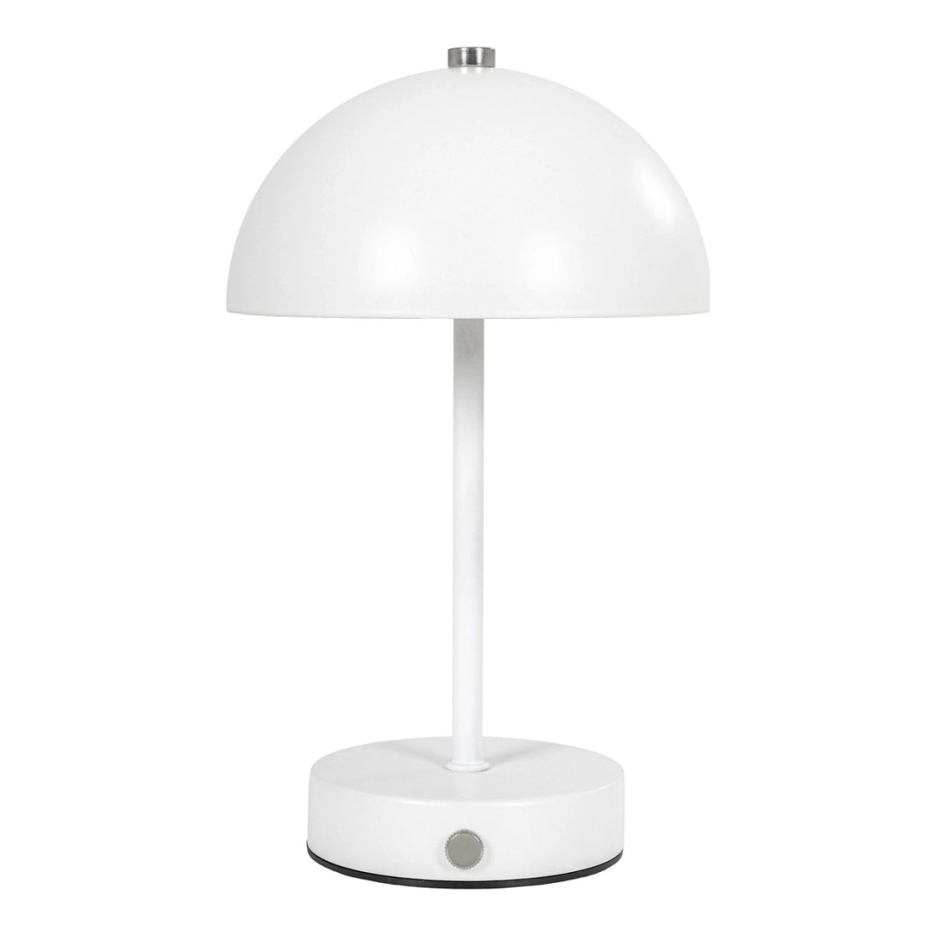 Lampada da Tavolo Holt, Bianco, Metallo, 15x15x25 cm