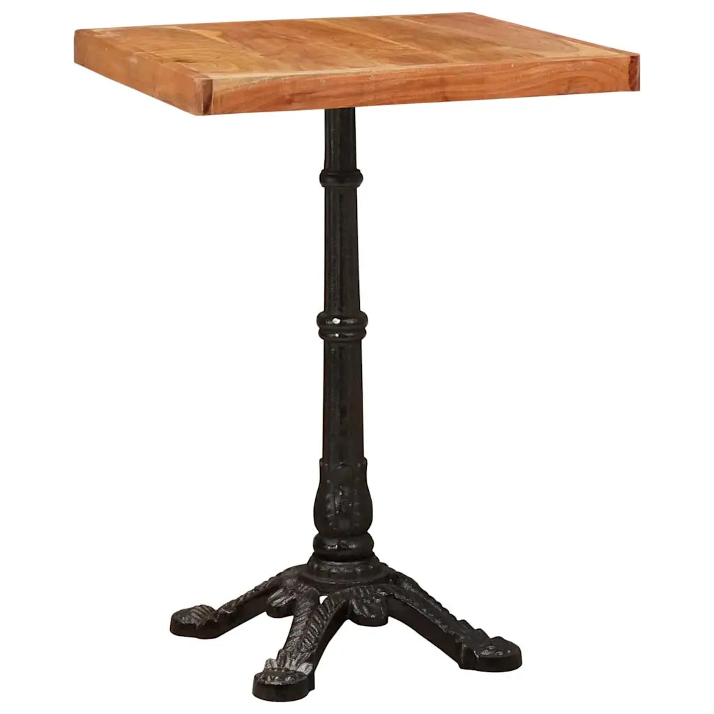 vidaXL Tavolo bistrot Marrone 50 x 50 x 76 cm legno massello di acacia