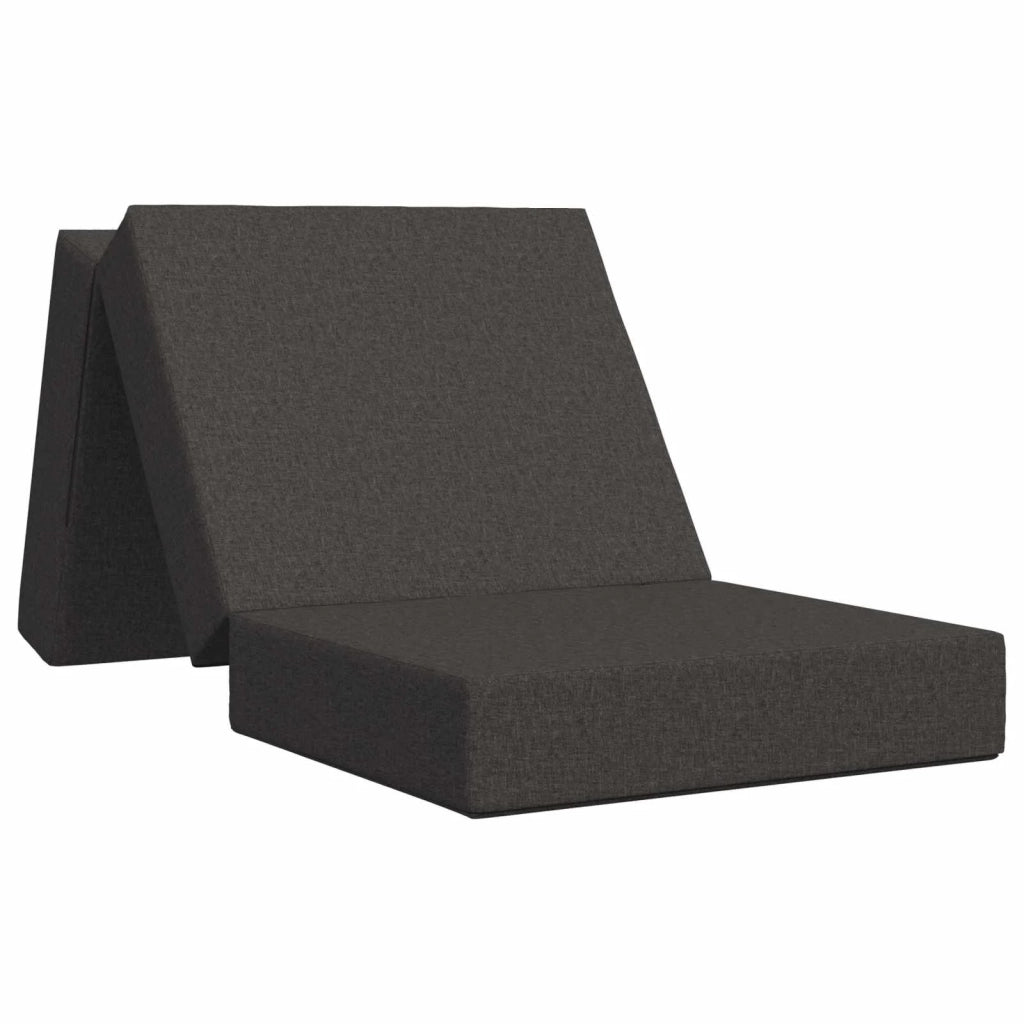 Divano Letto Pieghevole 90 x 63 x 45 cm Grigio Scuro 900149