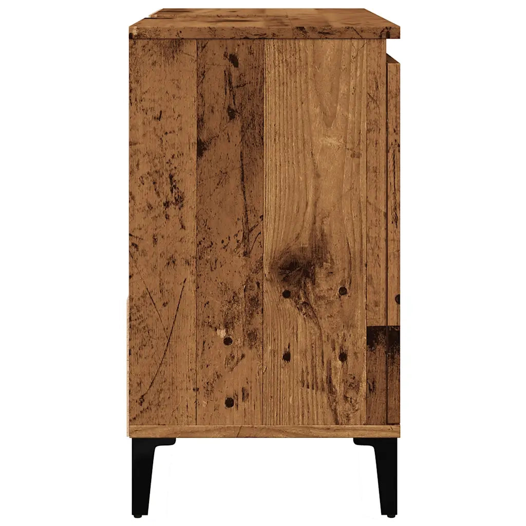 Mobile SottoLavabo | Armadio Lavabo Legno Antico 65x33x60 cm in Truciolato