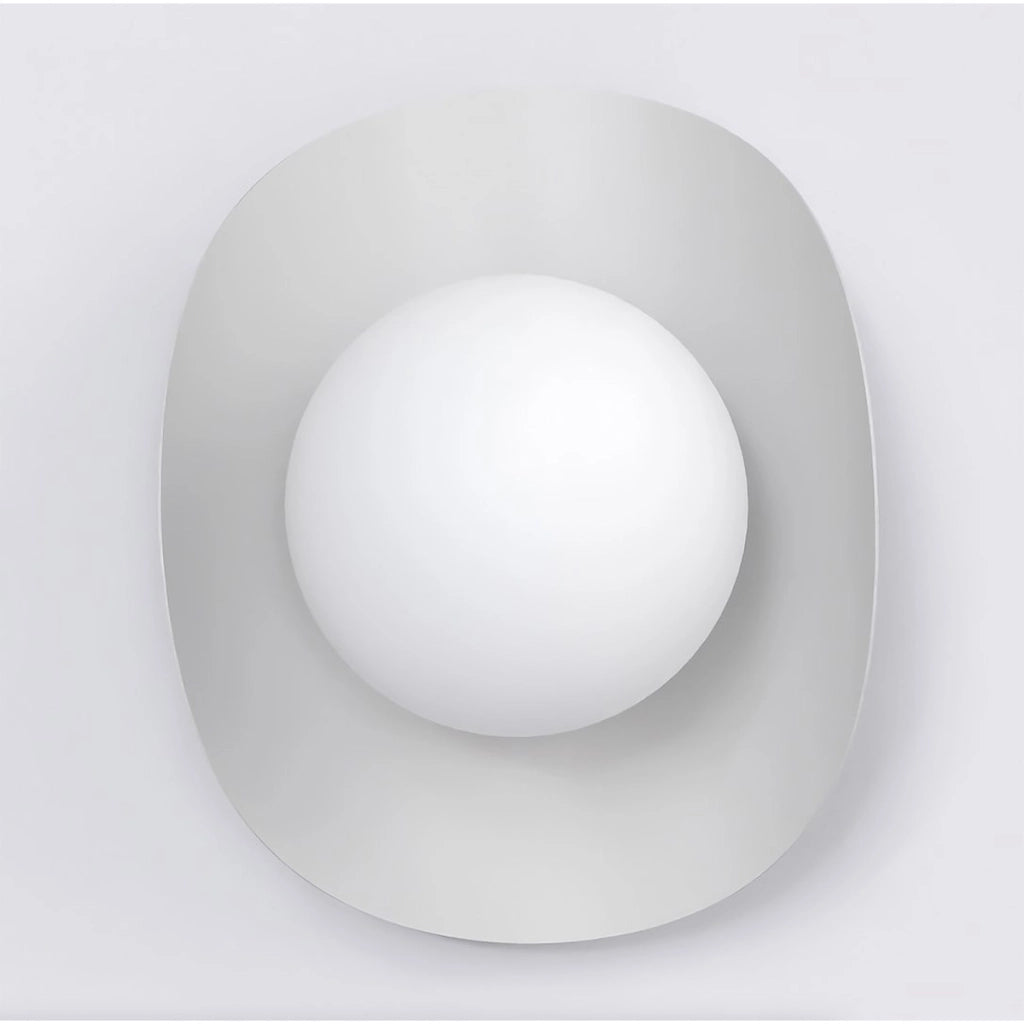 Lampada a parete Fiero in acciaio e vetro
