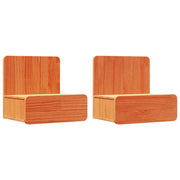 Set di 2 Comodini | Armadio da Notte | Mobiletto da notte con cassetto Marrone cerato 44 x 32,5 x 40 cm
