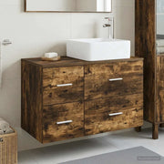 Set di mobili per il bagno 2 pcs Rovere Fumo 3403964