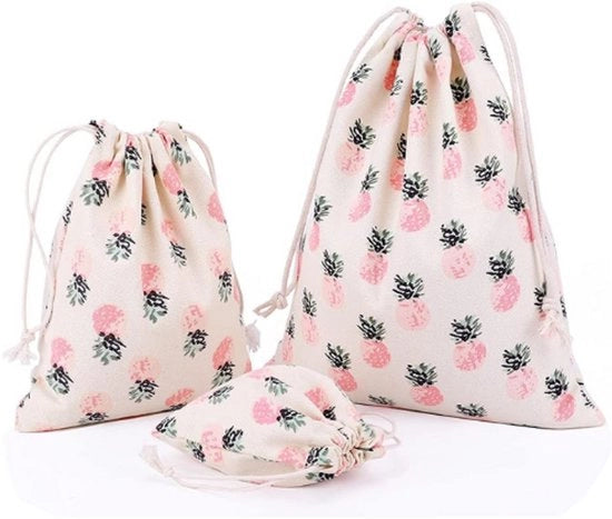 Set di Organizzatori di Cestino (3 pezzi/4 pezzi) – Borse di Raccoglienza Riciclabili per Trucco, Casa, Accessori di Viaggio e Articoli per Bambini – Carrello di Raccoglienza per Oggetti dei Bambini, Pannolini