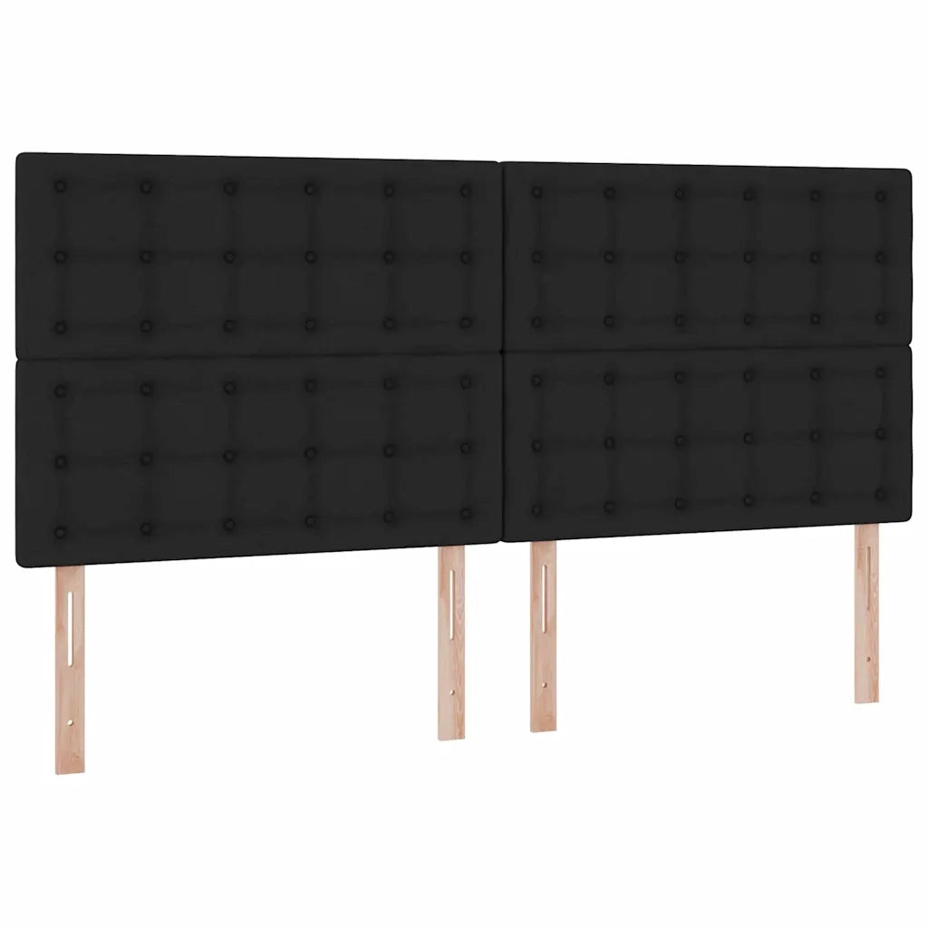 Letto con contenitore e materasso Nero 200 x 200 cm Poliestere 3371930