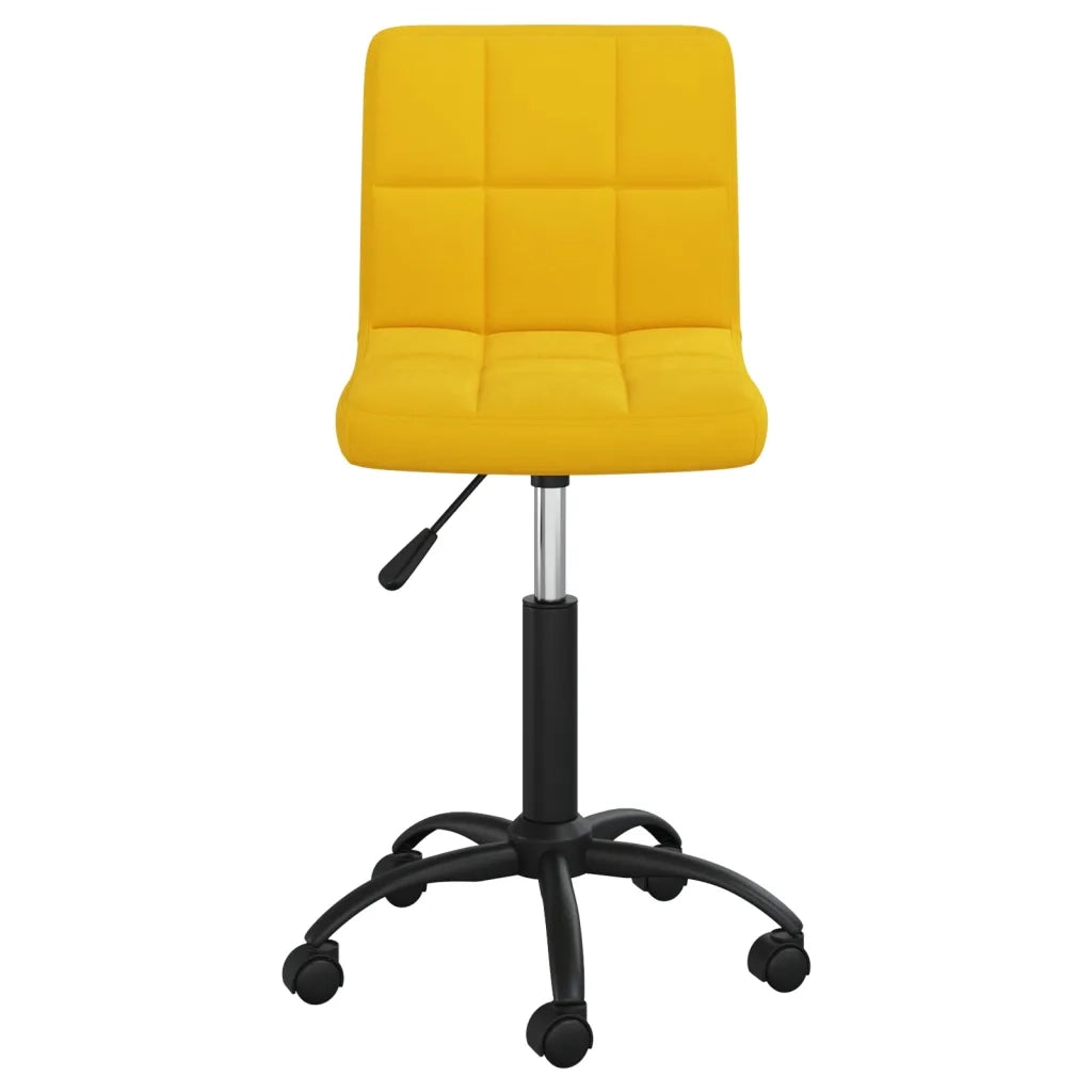 Sedia da Ufficio Girevole Giallo Senape in Velluto cod mxl 27420