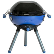 Campingaz 2177091 Party Grill 400 Caravan Grill 2000 W propano-butano con coperchio rimovibile e 3 gambe colore Nero Blu Acciaio satinato