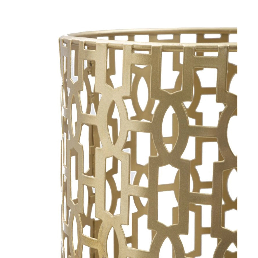 Porta Ombrelli VKH333, Oro, Metallo, 22,5x22,5x47,5 cm