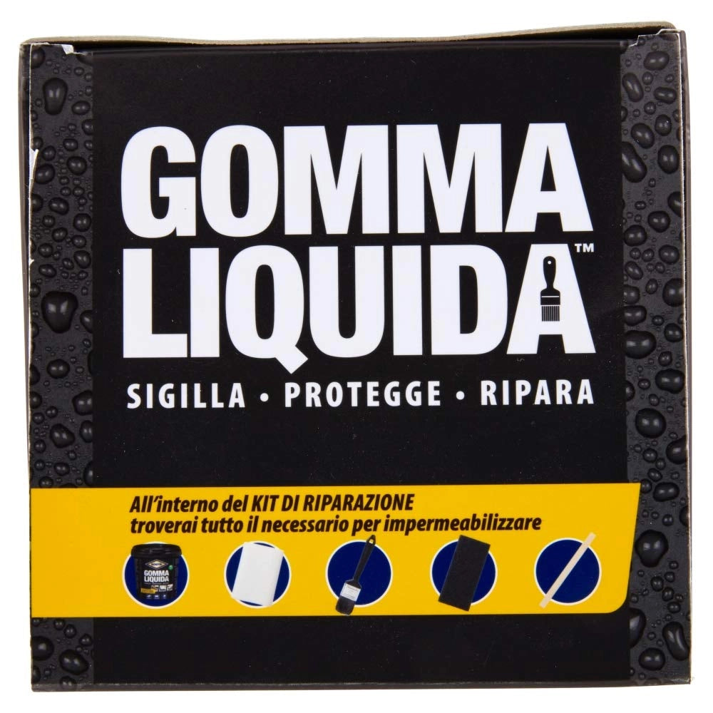 Kit Riparazione Bostik Gomma Liquida Impermeabilizzante 5 Pezzi