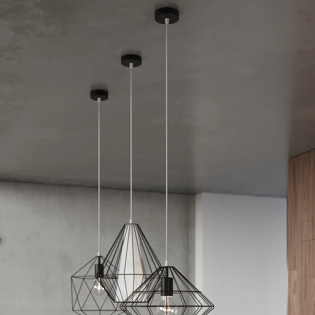 Lampada a sospensione DEMI nero