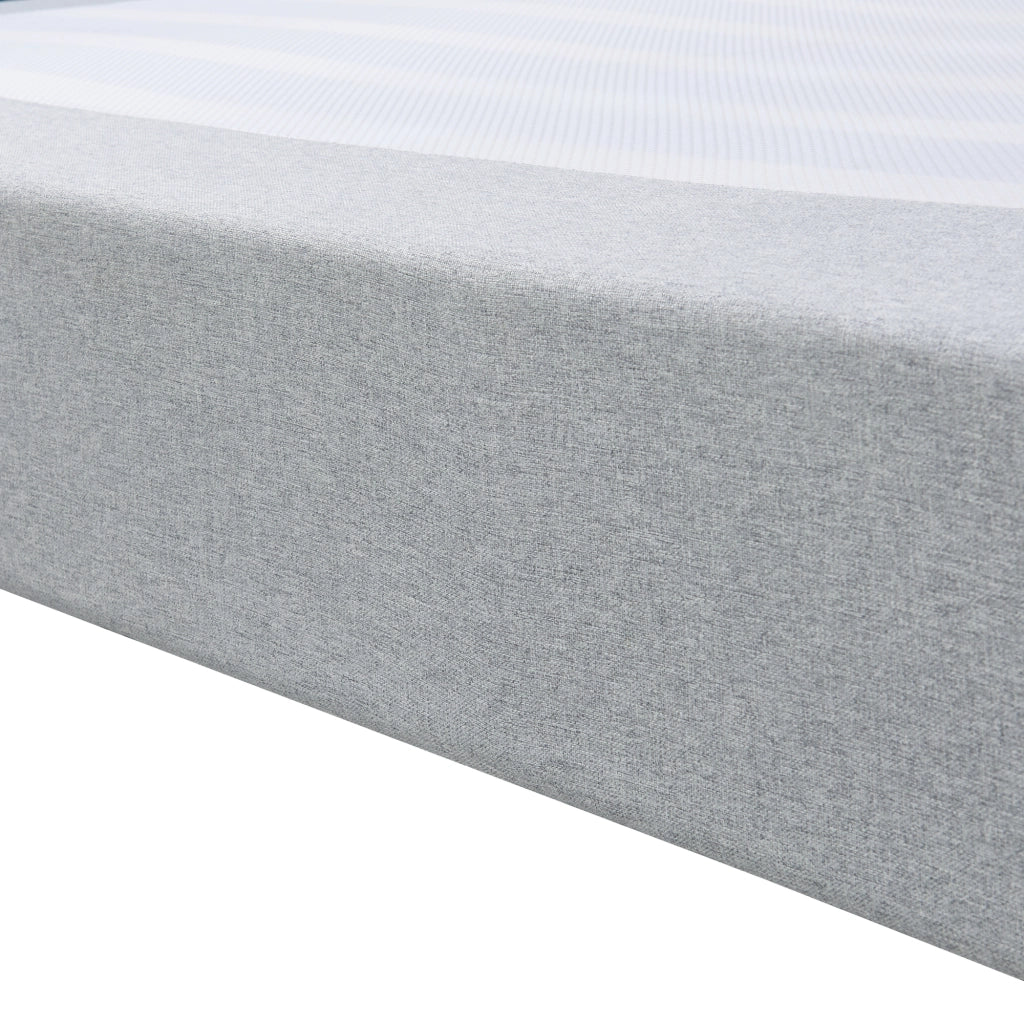 Letto Matrimoniale Lilla 180x200 cm con Fodera Protettiva - Grigio Chiaro [en.casa]