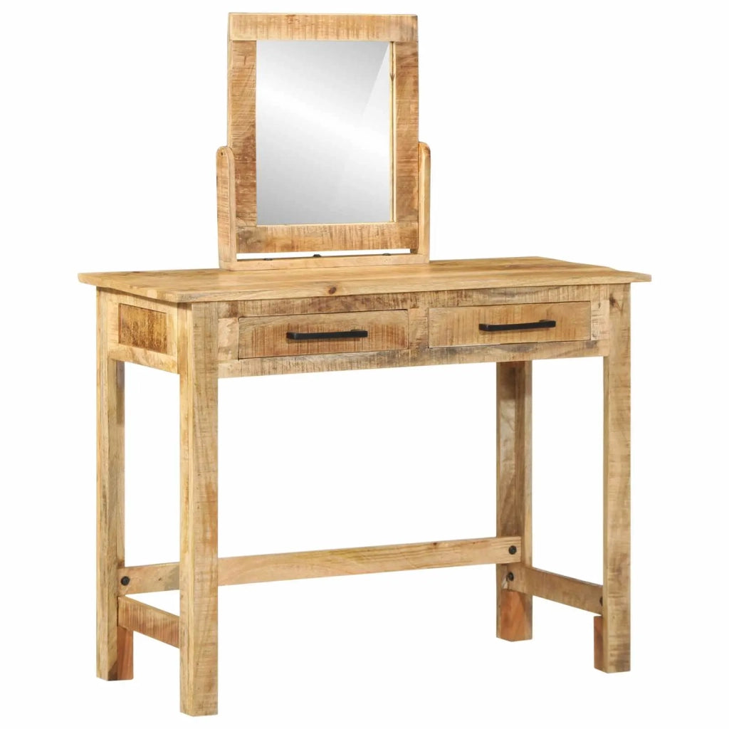 Tavolo da Trucco con cassetto Marrone 100 x 40 x 120 cm 374096