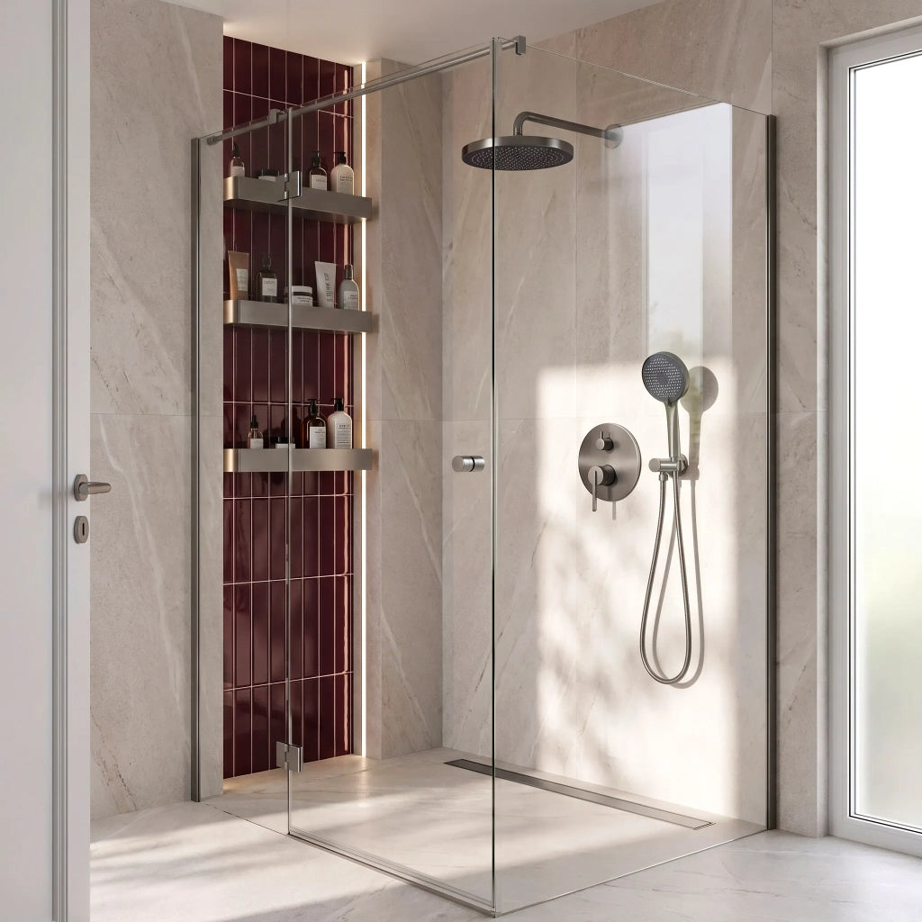 Set Doccia Da Incasso Rea Grace Titan + Box