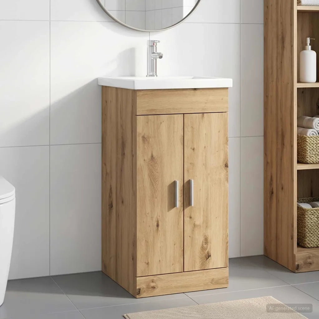 Mobile da bagno con lavabo Rovere Artigianale 42 x 40 x 84,5 cm 890679