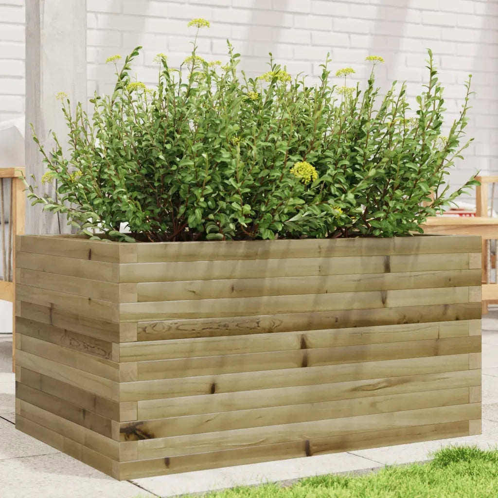 Fioriera da Giardino-Vaso da Esterno 90x60x45,5 cm in Legno di Pino Impregnato