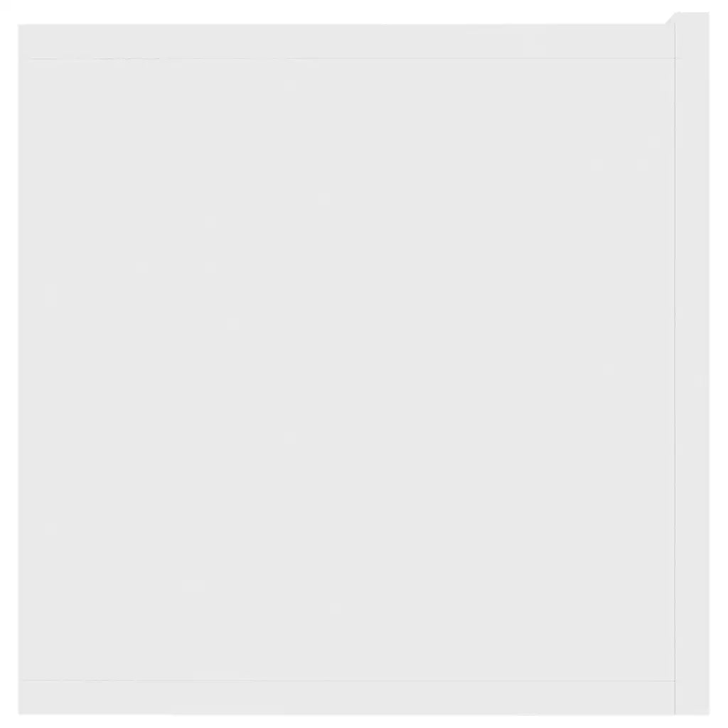 Mobile Porta TV Bianco 80x30x30 cm in Legno Multistrato 801472