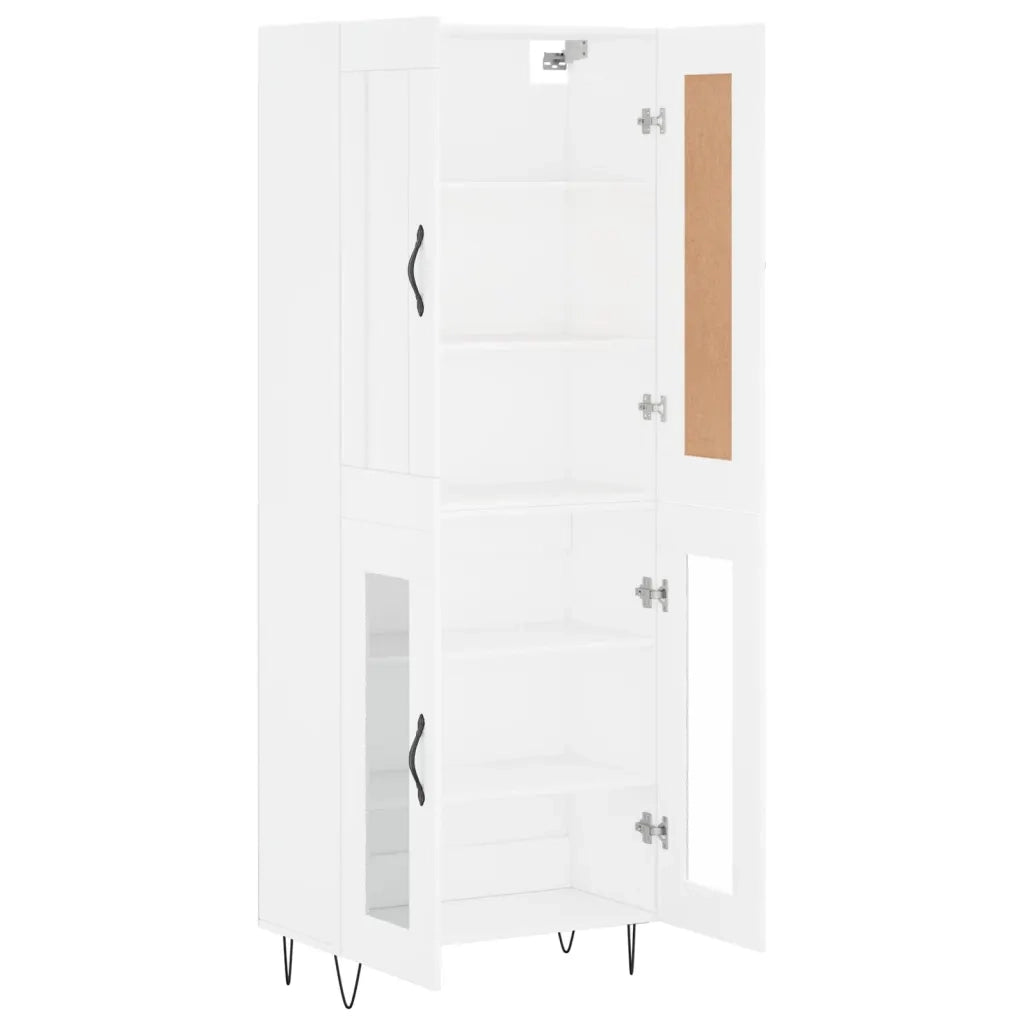 Credenza Bianca 69,5x34x180 cm in Legno Multistrato 3199649