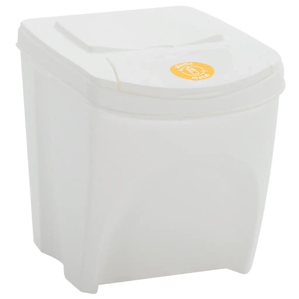 Contenitori Impilabili Rifiuti 4 pz Bianco 100 L Polipropilene cod mxl 40213