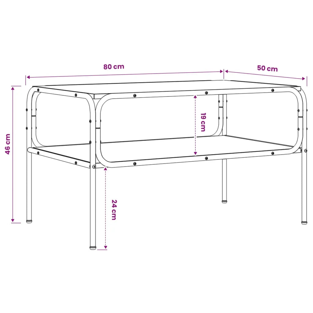 Tavolo laterale Sonoma grigio 100 x 50 x 46 cm 8013629