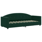 Letto singolo | Letto per adulti | Letto da Giorno Verde Scuro 80x200 cm in Velluto