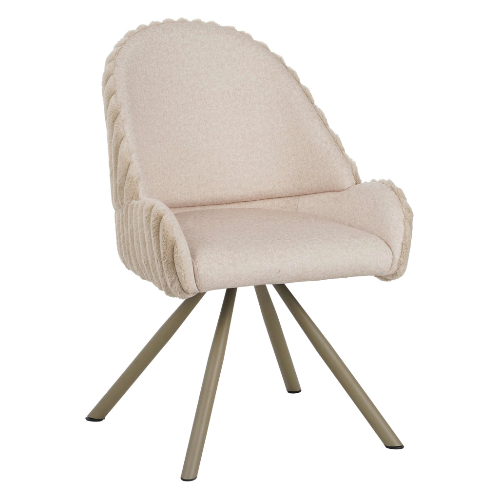 Kinna, Sedia 2 Sedie, Bianco Crema